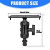 Fish Finder Mount Plate Rotating Fish Finder Supporter 360 Degree Swivels Base Mount Marine Kayak Fish Finder Mount Base
