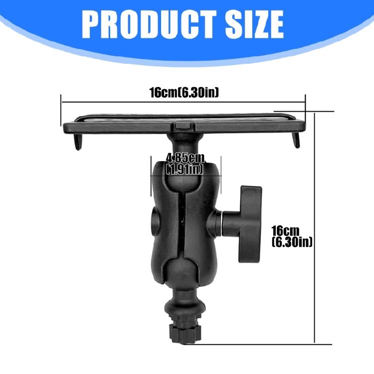 Fish Finder Mount Plate Rotating Fish Finder Supporter 360 Degree Swivels Base Mount Marine Kayak Fish Finder Mount Base