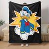 1pc, Donald Duck Cartoon Print Throw Blanket Home Decor, Couch Cover, Outdoor, Gift for Friends, Flannel Blanket