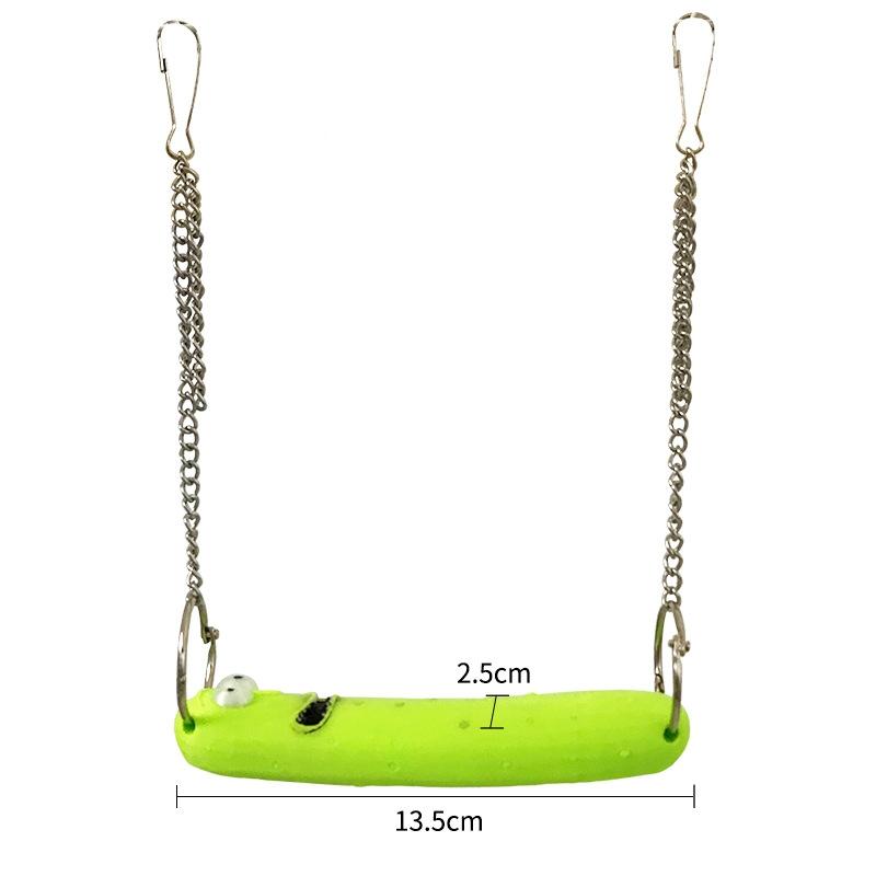 

Веселые качели-гусеница, интерактивная игрушка для питомца, жердочка для птиц, попугаев, для умственной стимуляции и развлечения, игрушки-качели, товары для питомцев