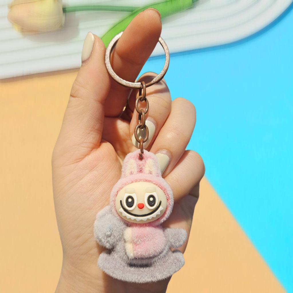 Keychain DIY Jewelry Accessories Three-dimensional Doll Cute Grain Tide Play Car Bag Pendant