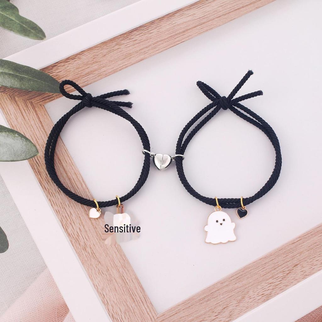2022 Halloween Geisterpaar Armbänder mit Liebesmagnet für Männer und Frauen