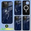 Ocean Animal Whale Painting Phone Case For iPhone 15,14,13,12,11,Plus,Pro,Max Mini Magsafe Magnetic Wireless Charging