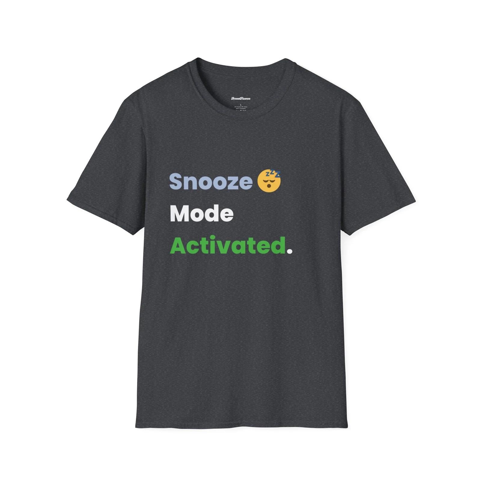 Snooze Mode Activated. T-Shirt, Funny Tee, Sarcastic Shirt, Graphic Tee S
