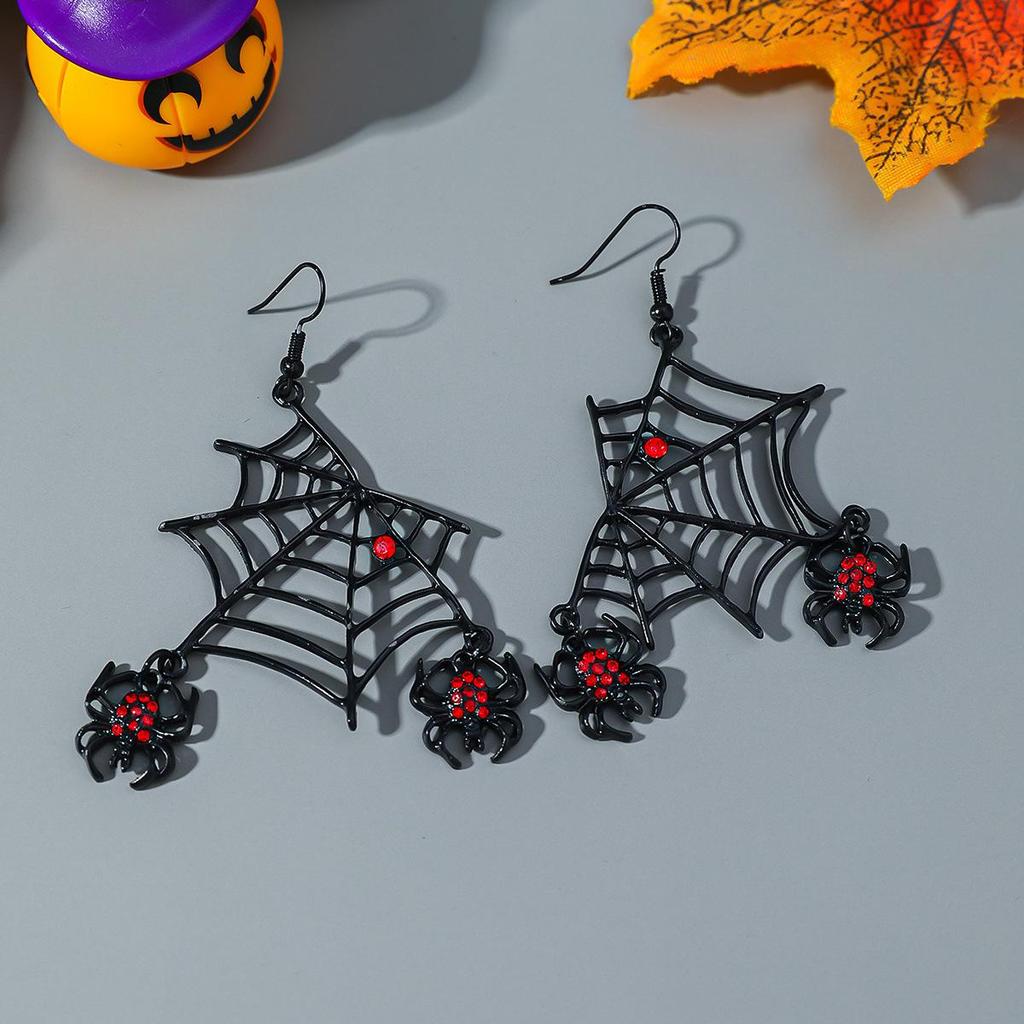 Eco-Friendly 2025 Gothic Black Spiderweb Bat Ear Halloween Gift