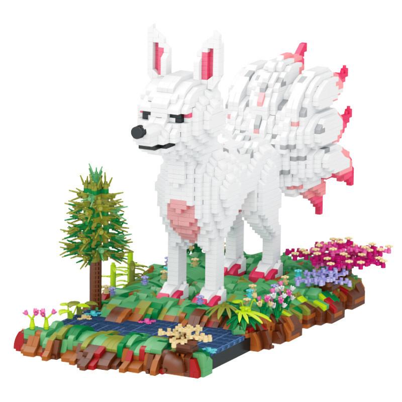 Fox Tailed Nine Assembly Building Blocks With Abs Plastic For Childrens Gift