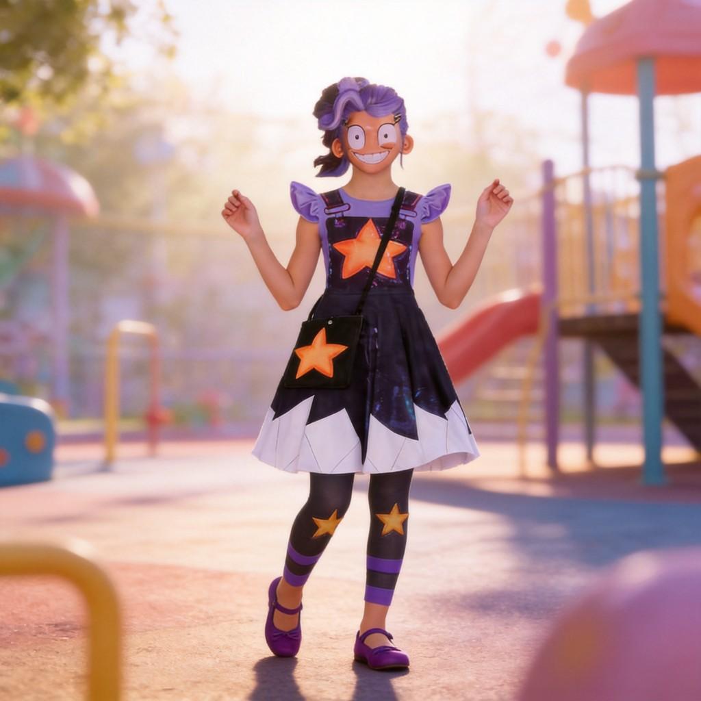 Robe Kostume Lily Lovebraids de Poppy Playtime Pour Cosplay et Événements d'Halloween