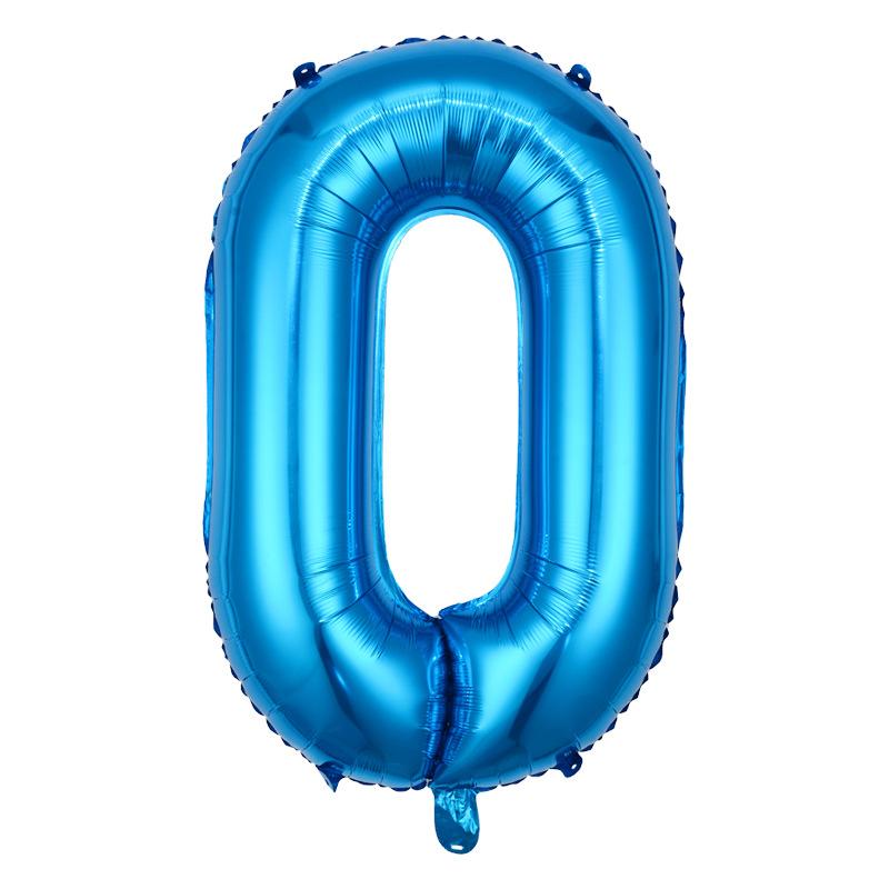 Thin Body 40-Inch Large Digital Aluminum Film Balloon 42-Inch Digital Balloon Birthday Party Decoration Helium Balloon Floating In The Air