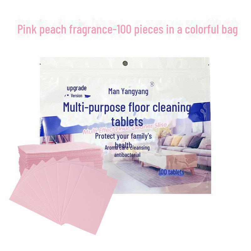 Multi-Effect Floor Cleaning Tablets: Disposable, Fragrant Cleaner for Mopping, Polishing, and Brightening Wood and Tile Floors