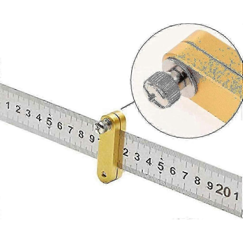 Ruler Positioning Block, Woodworking Parallel Line Ruler Ruler, Marker Locator Ruler, For Fixed Block Positioning Scraper