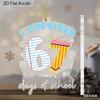 2D Flat "I Survived 67 Days of School" Acrylic Decoration Sign, Suitable for Wall Decoration, Porch, Room, Villa, Accents Home, Hallway, or Workplace