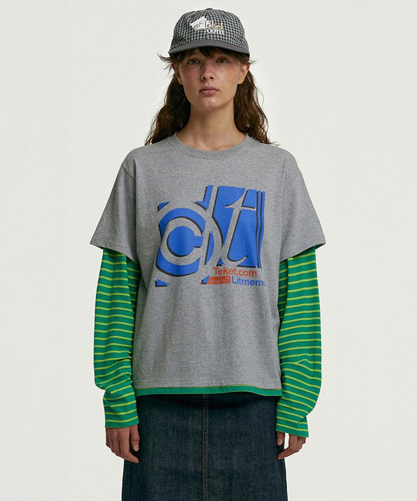 Tekes Stress Fix Layered L/S Tee Melange Gray
