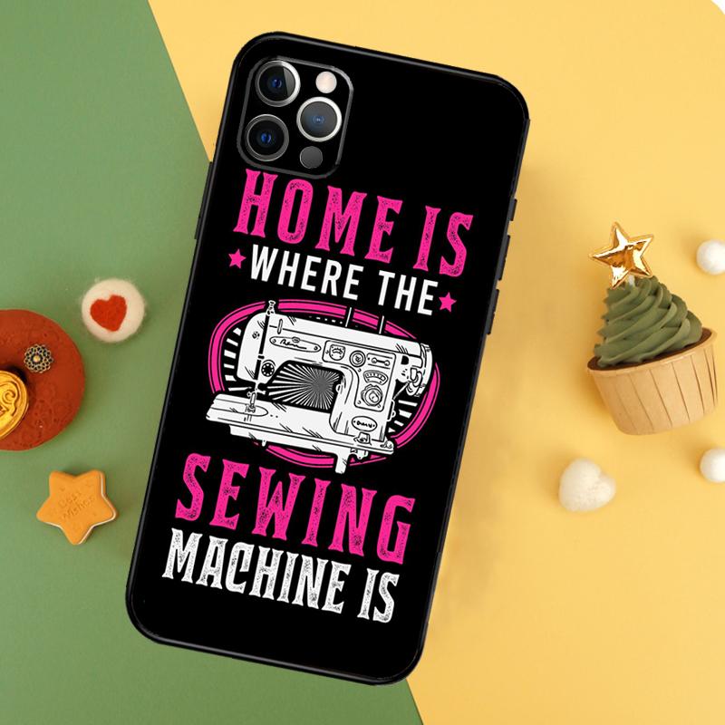Sewing Machine Phone Case For iPhone 14 16 15 12 11 13 Pro Max X XR XS Max 7 8 Plus 12 13 Mini Cover Coque