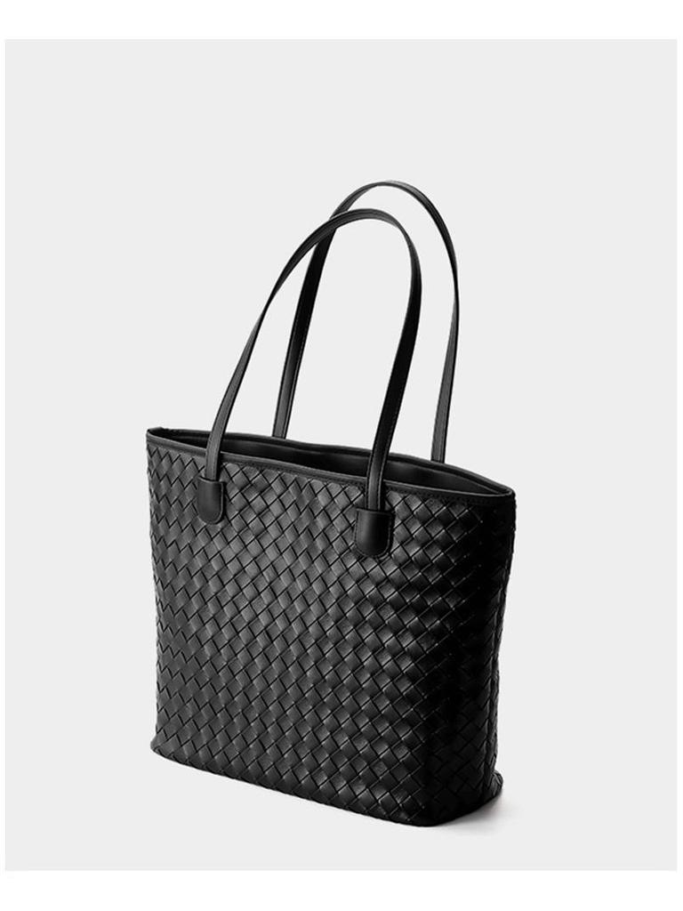 Trendy High-Capacity Woven Tote: 2025 Women's Crossbody & Shoulder Handbag