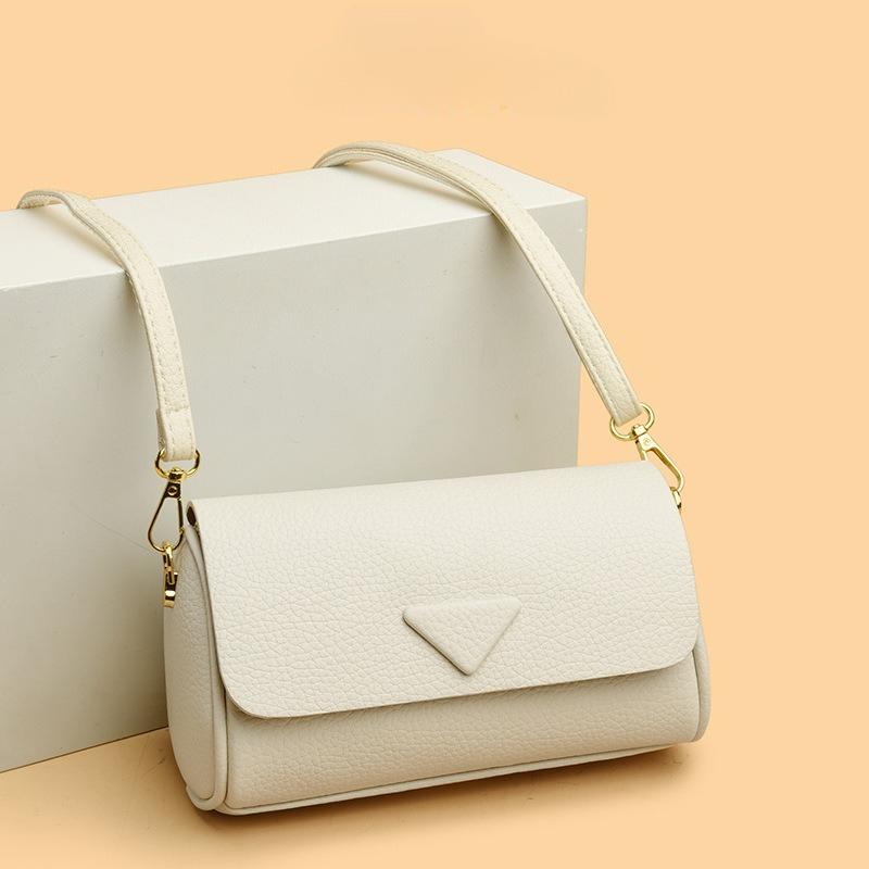 

Women s shoulder messenger bag simple commuter bag 20*10*13cm белый