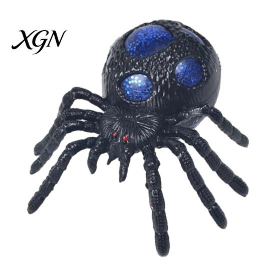 Halloween Party Dekoration 1/4 Stück Glitzer Spinne Quetschspielzeug, Stressabbau Realistisches Gruseliges Gadget Fake Scherzartikel Tragbarer Linderer