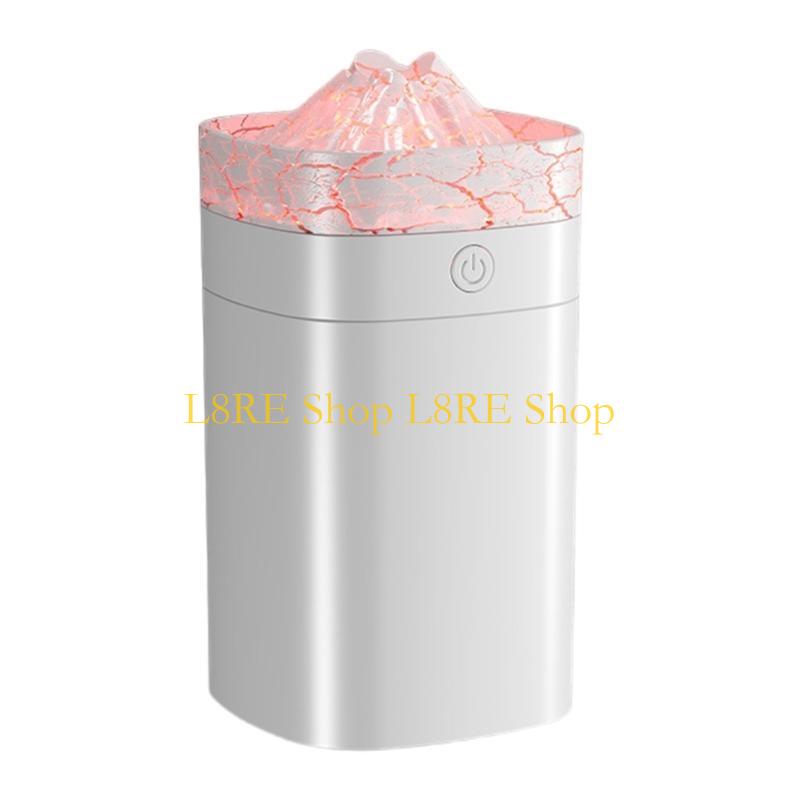 L8RE Portable Air Purifiers 400ml Small Cool Mist Volcano Humidifier LED Night Light USB Desktop Humidifier 2 Mist Modes