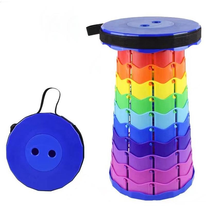 Upgraded Folding Stool Lightweight Yet More Sturdy with Load Capacity 400lbs Space Saving Furniture Stools for Camping Fishing