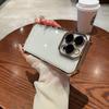 Space case is suitable for iPhone16 mobile phone case, four corners anti-drop electroplating, Apple 14Promax transparent case acrylic.