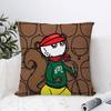 Leisure M-Malbones Golf Pillow Case Plush Fabric Soft Colorfast Double Sided Print Short Plush Home Sofa Cushion Cover Throw