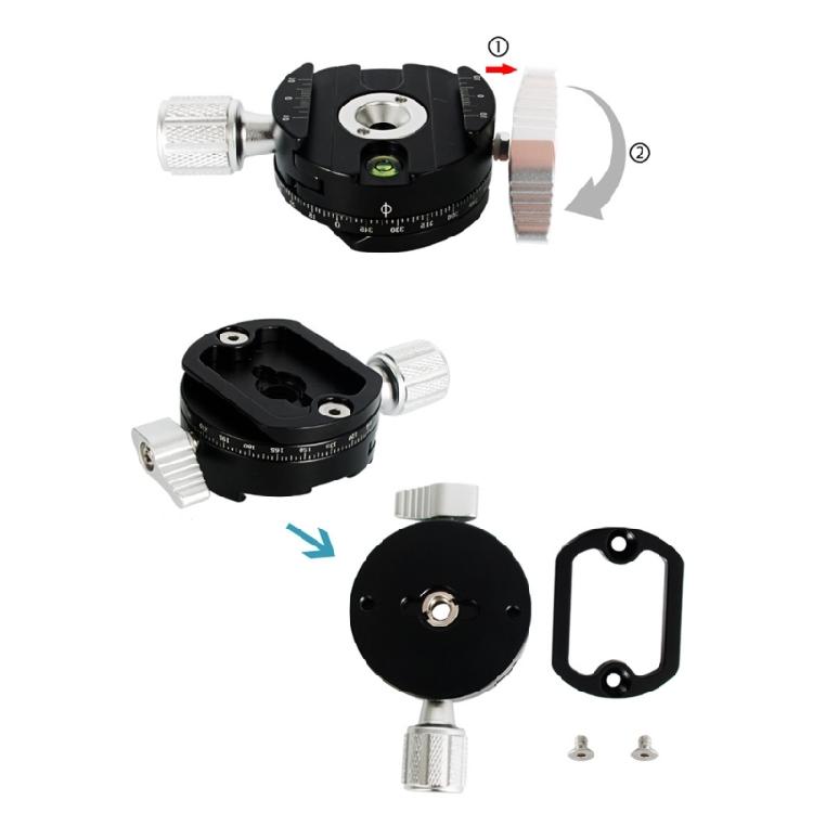 Kamera Klemme 360 Grad Drehung Panoramische Klemme DSLR Schnellwechsel Halterung Adapter Für DSLR Kamera Stativ Zubehör