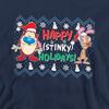 Ren & Stimpy Unisex Adult Happy Stinky Holidays Christmas Jumper Sweatshirt