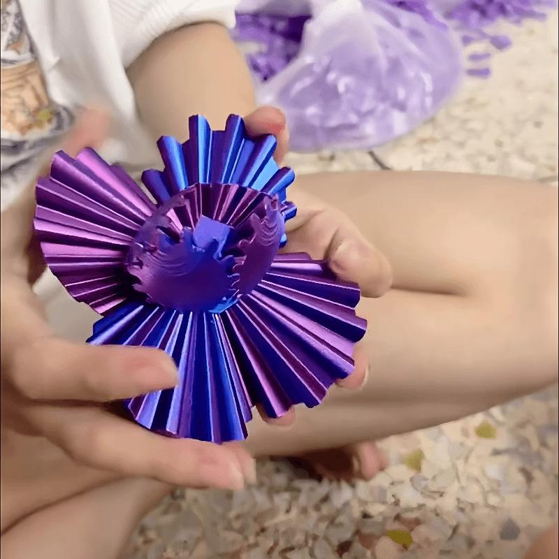 3D Colorful Gear Ball Figurine: Rotating Creative Toy for Kids