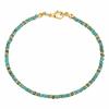Hypoallergenic Metal Turquoise Beaded Anklet Beads Ankle Bracelet  Music Festivals
