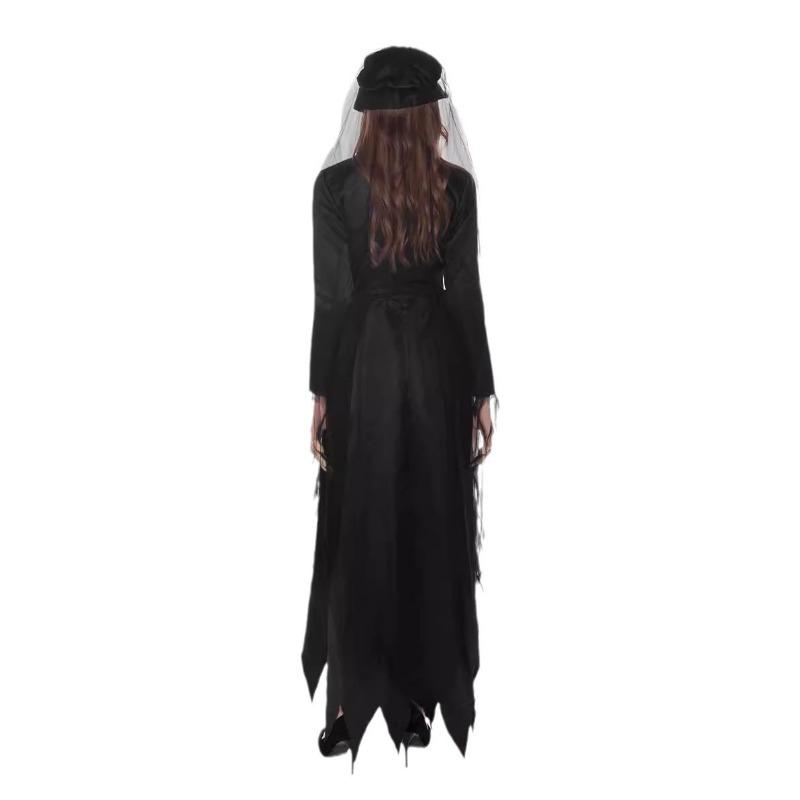 Halloween party, horror bride, dark vampire, witch, witch, party costume