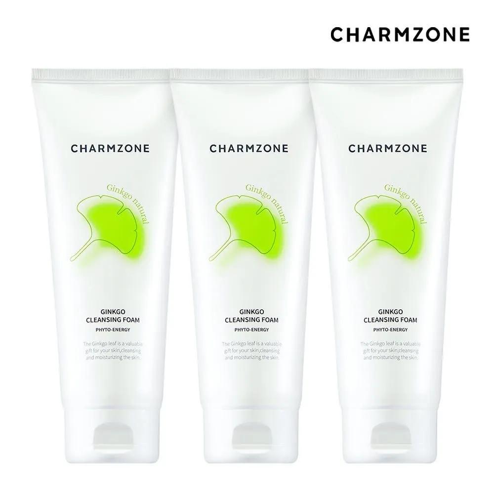 CHARMZONE Ginkgo Natural Cleansing Foam 200ml 3-pack