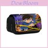 Detective Conan Double Layer Pencil Case Large Capacity Storage Organizer For Students