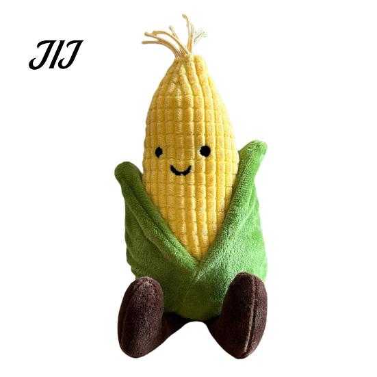 Indoor Play Toys for Pets Plush Corn Dog Toy, Squeaky Stuffed Chew Durable Shaped Pet Toy Soft Puppy Teething Small To Medium Dogs