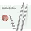 Curved Kirin Hook Acne Needle: Blackhead & Whitehead Removal Tool for Beauty Salons