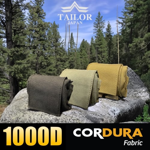 TAILOR JAPAN Foldable Dump Pouch, Waist Bag, Tactical Pouch, Military Pouch, Multi-Purpose Pouch for Airsoft, MOLLE, and Tactical Gear, Made of 1000D