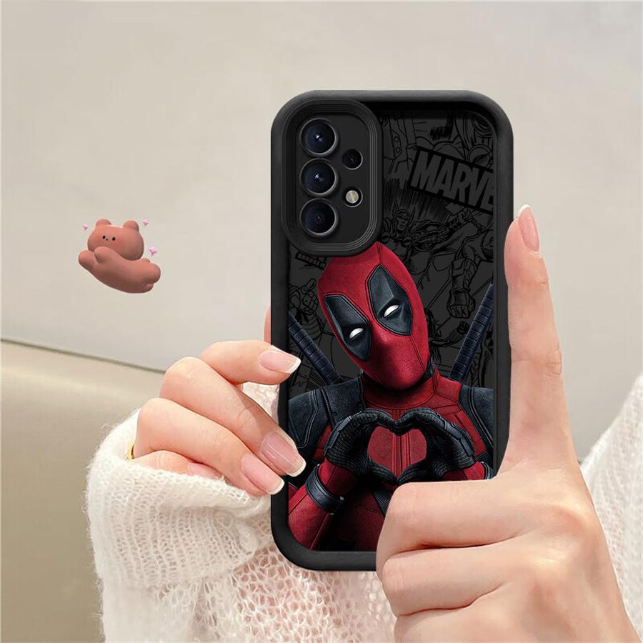 Marvel Deadpool pouzdro pro Samsung Galaxy A23 A12 A36 A33 A16 A26 A22 A32 A34 A56 A24 A13 A14 Měkký kryt