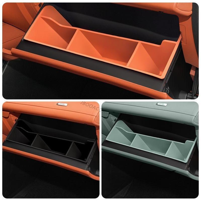 For Changan Deepal S07 2023-2026 Car Front Passenger Seat Storage Box Compartment Silicone Gloves Box Storage Pad Accessories