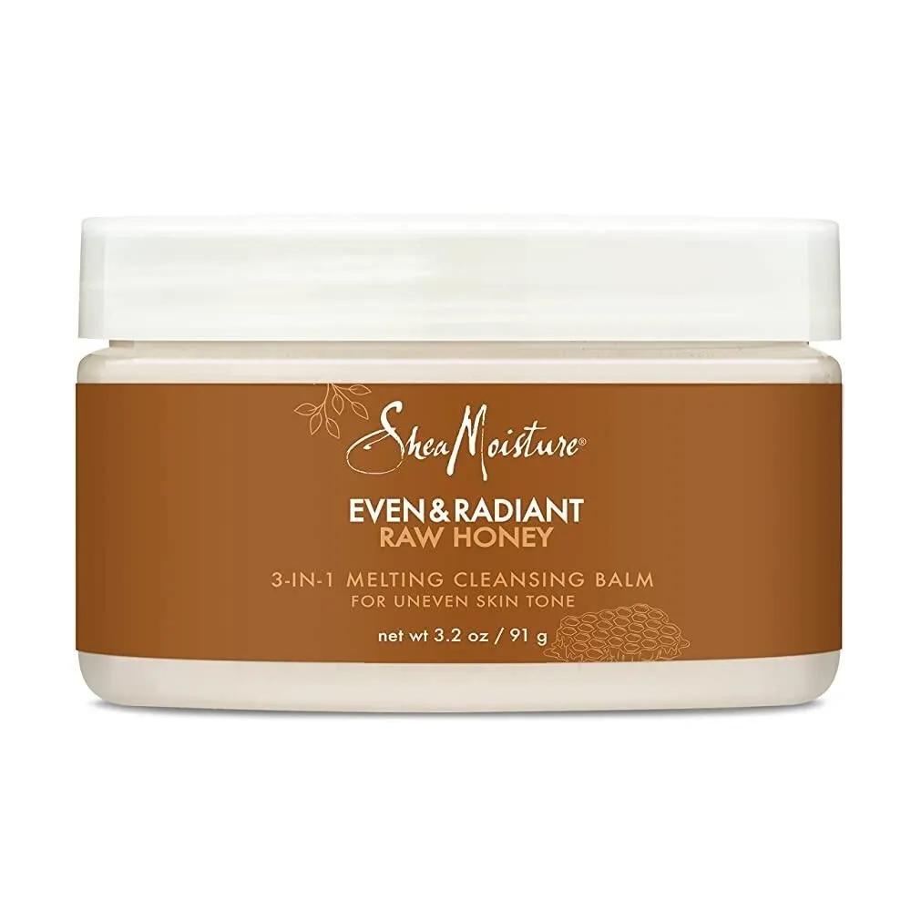 

SheaMoisture Even and Radiant Face Cleanser 3-in-1 Cleansing Balm for Uneven Skin Tone and Dark Spots Raw Honey 90.7g 3.2oz [
