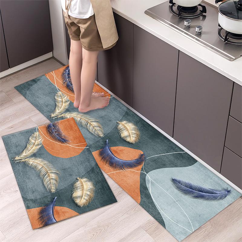 Floor Mat Kitchen Carpet Simple Bathroom Entrance Household Long Foot Mat Door Mat