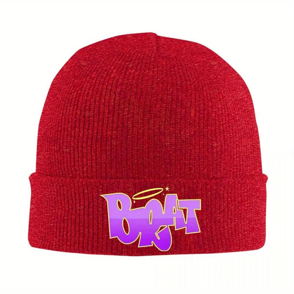 Brat Music Knitted Caps Womens Unisexs Beanie Winter Hat Charli XCX Album Warm Caps