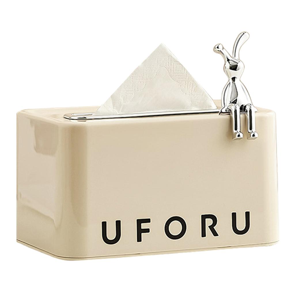 Fashionable Spring Lifting Tissue Holder Anti-slip Dustproof Napkin Paper Box For Home Study Office
