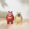 Wooden Craft Bear Big And Bear Second Decorative Figurines Home Office Car Decor Gift For Friends