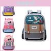 Adorable Cartoon Nylon Kids Backpack For Boys And Girls With Spine Protection Spacious Design