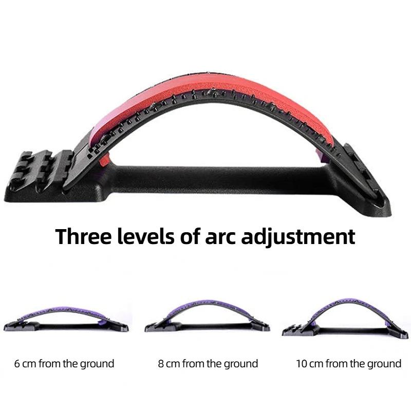 Back Massager Stretch Lumbar Support Relaxation Spine Pain Relief Vertebral Relaxer Stretches The Lower Traction Corrects Waist