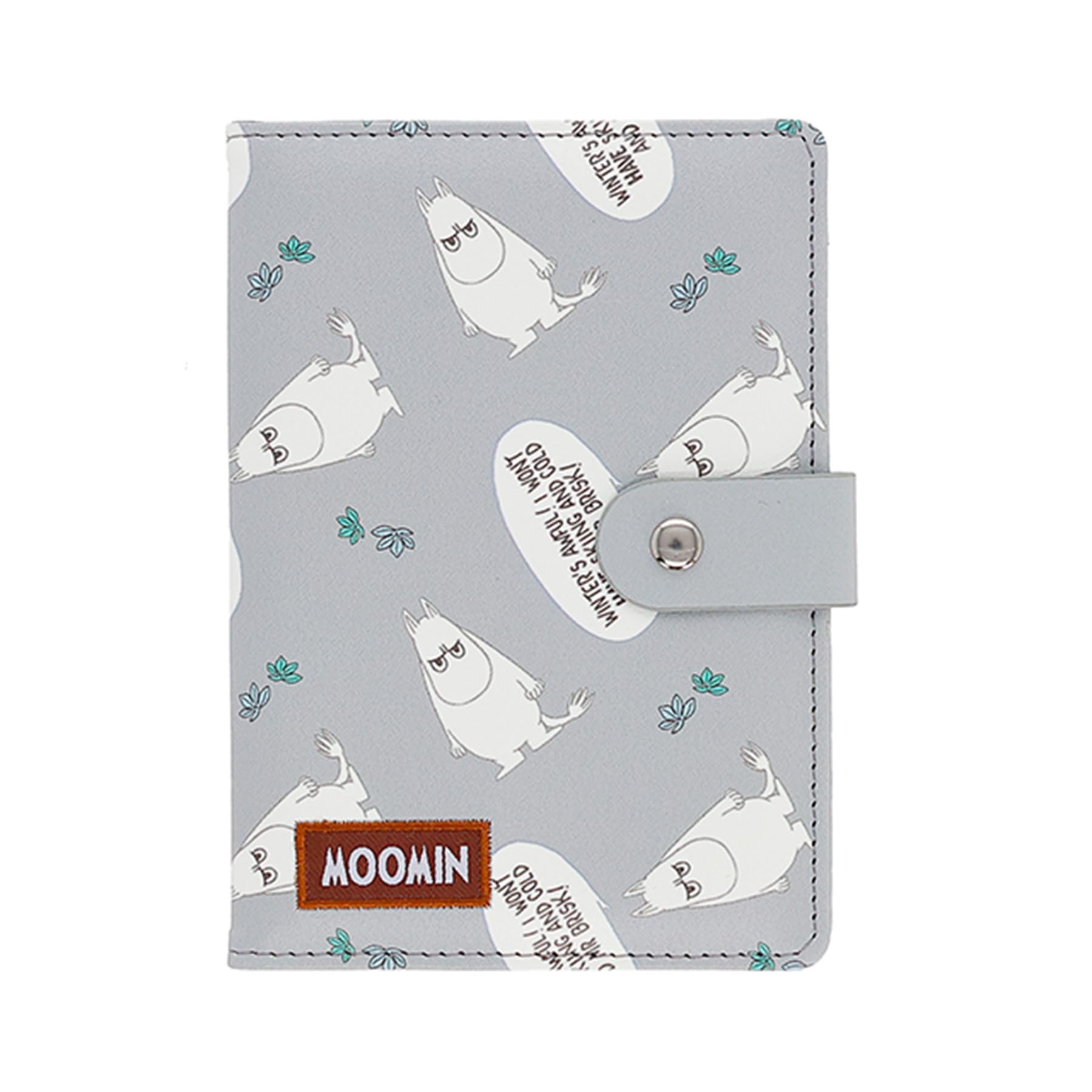 Marushin Medicine Sulky Face Synthetic 1425040600 Notebook, Moomin, Pattern, Leather,
