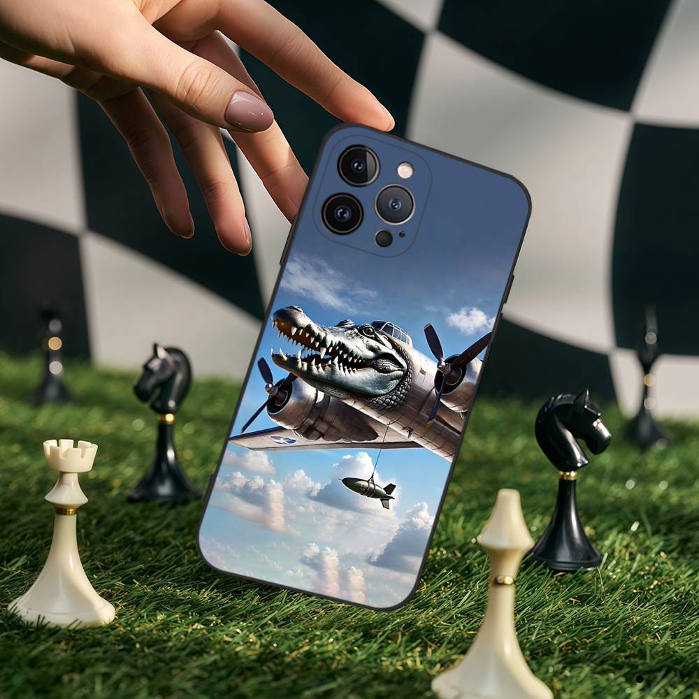 

Italian B-Brainrot Tung Tung Phone Case For IPhone 17 16 15 14 13 12 11 Pro Max Plus Mini Soft Shockproof TPU iPhone 13 pro