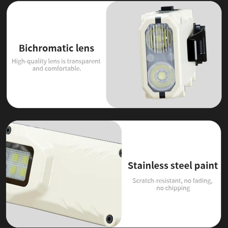 Portable Flashlight 1000 Lumens USB Rechargeable Tactical Flashlight Waterproof Led COB Work Light for Camping Emergency Household Use