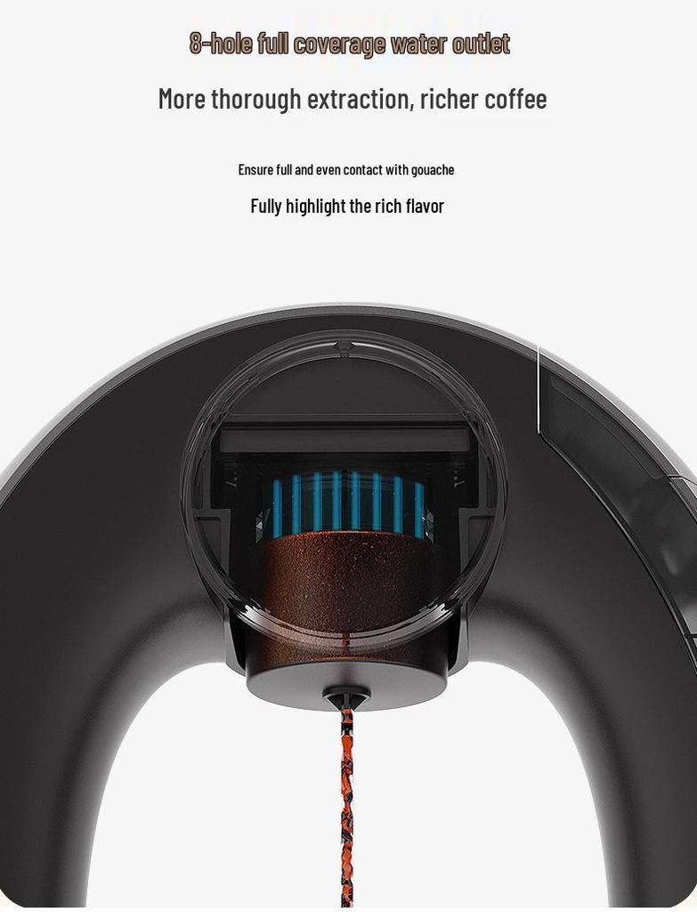 Hairui přenosný tichý mini kávovar na překapávanou kávu