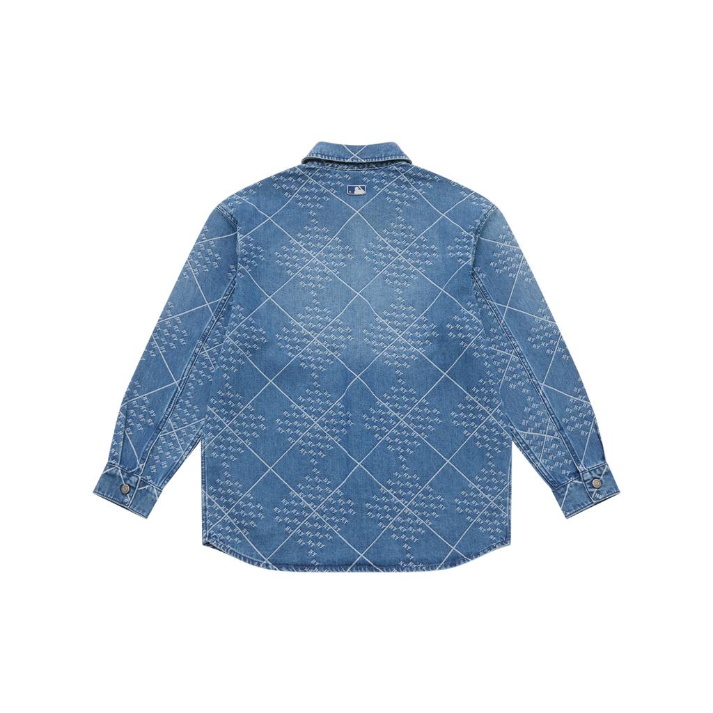 New MLB MONOGRAM Collection New York Yankees 25FW Shirt Unisex Standard 3ADRM0654-50INS