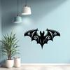 Schmiedeeisen Fledermaus Wandkunst Schwarzes Metall Wirbelnde Flügel Halloween Heimdekoration Innenverzierung Weihnachten Thanksgiving Geschenk