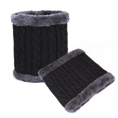 Winter Warm Fur Lined Neck Warmer Hat